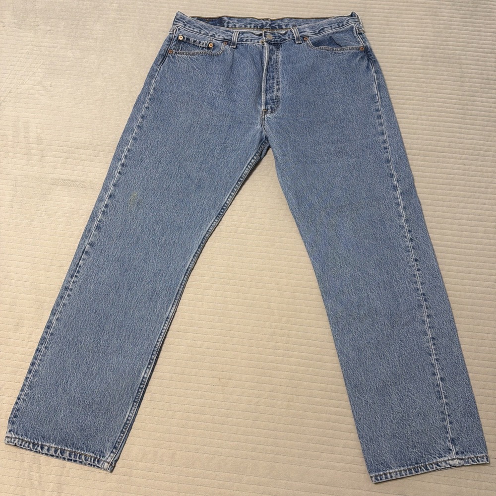 Vintage 90's Levi's 501 Men's Denim Jeans 38x30 (36x29) Button Fly Made In USA